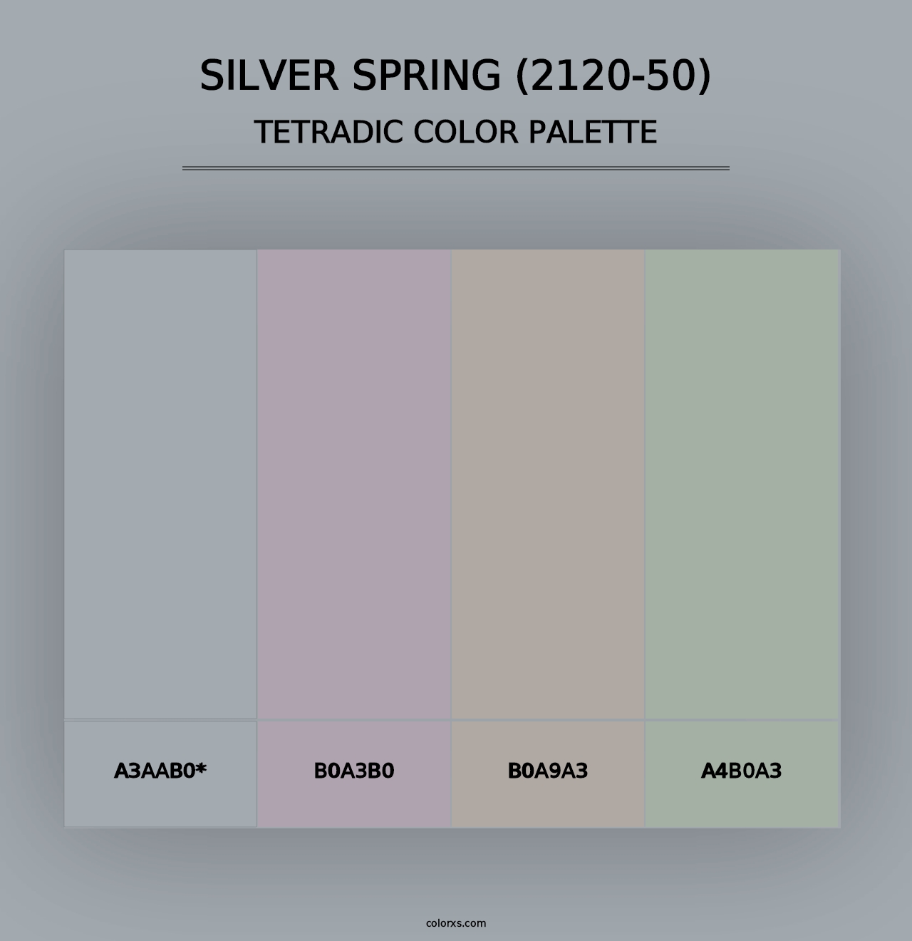 Silver Spring (2120-50) - Tetradic Color Palette