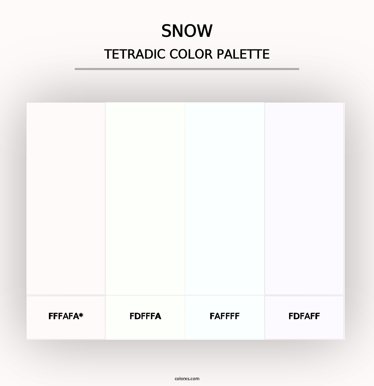 Snow - Tetradic Color Palette