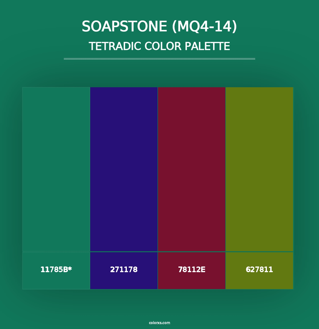 Soapstone (MQ4-14) - Tetradic Color Palette