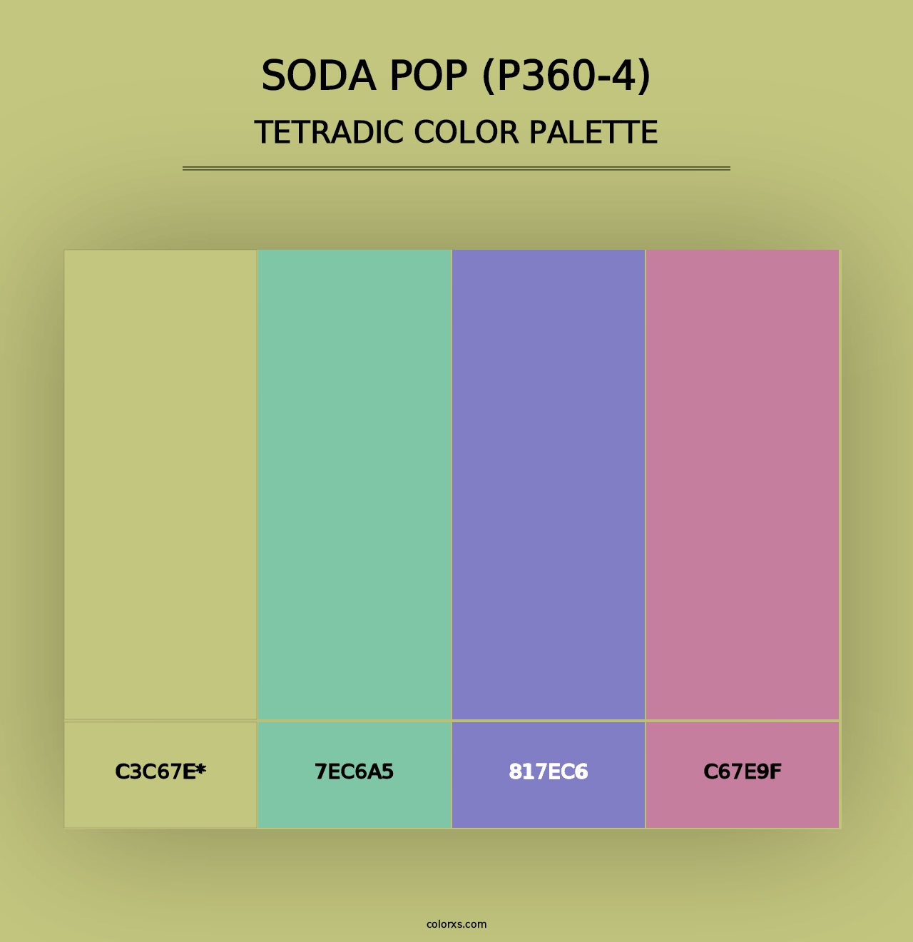 Soda Pop (P360-4) - Tetradic Color Palette