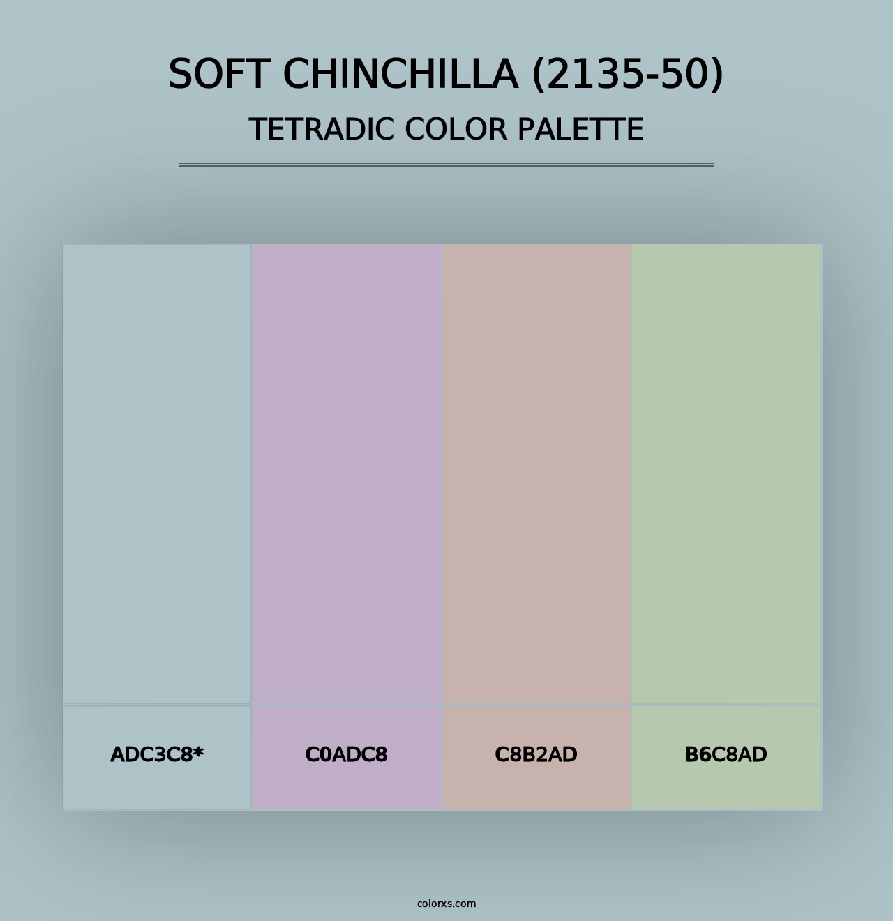 Soft Chinchilla (2135-50) - Tetradic Color Palette