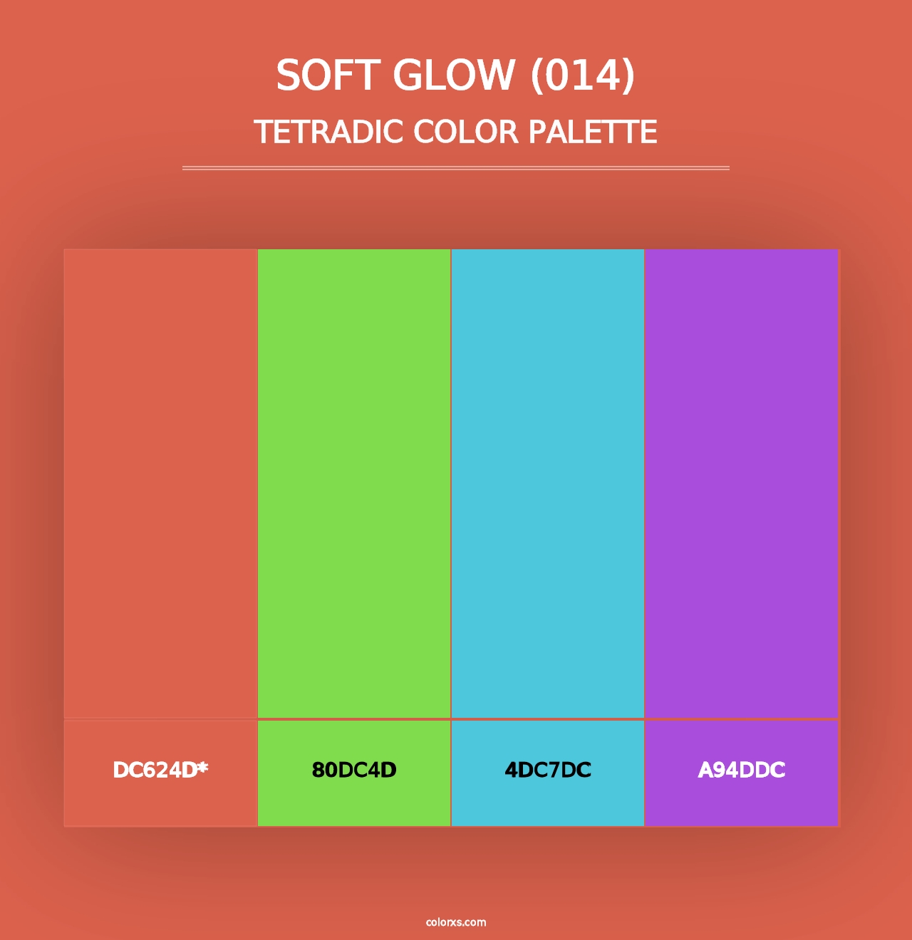 Soft Glow (014) - Tetradic Color Palette