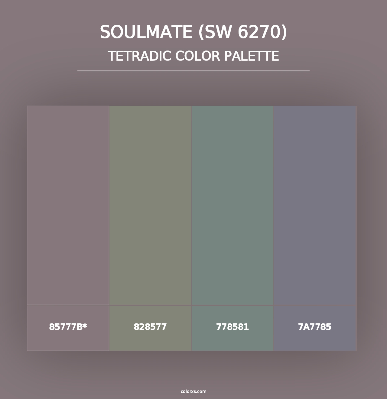 Soulmate (SW 6270) - Tetradic Color Palette