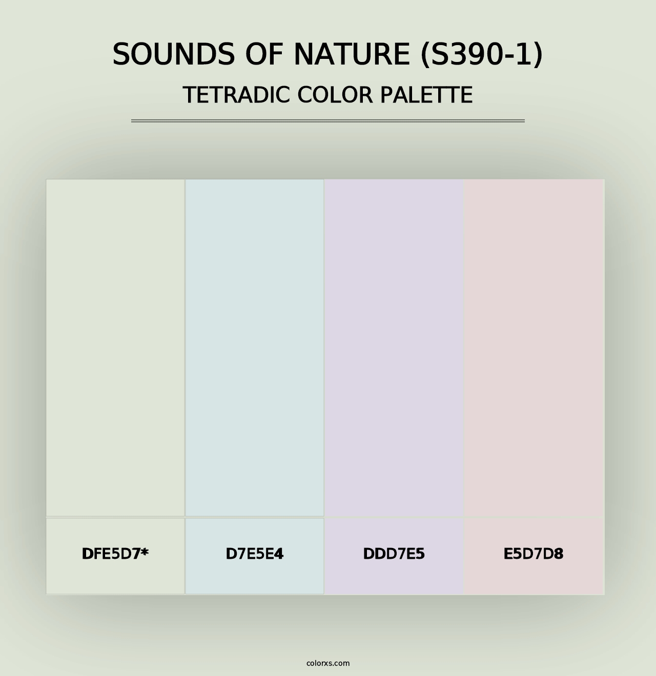 Sounds Of Nature (S390-1) - Tetradic Color Palette