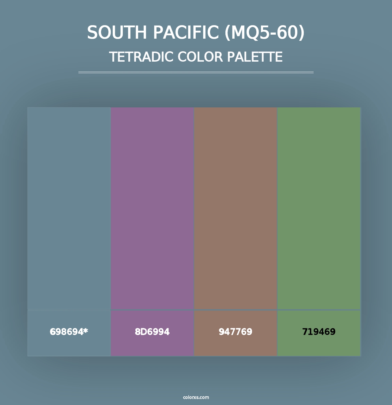 South Pacific (MQ5-60) - Tetradic Color Palette