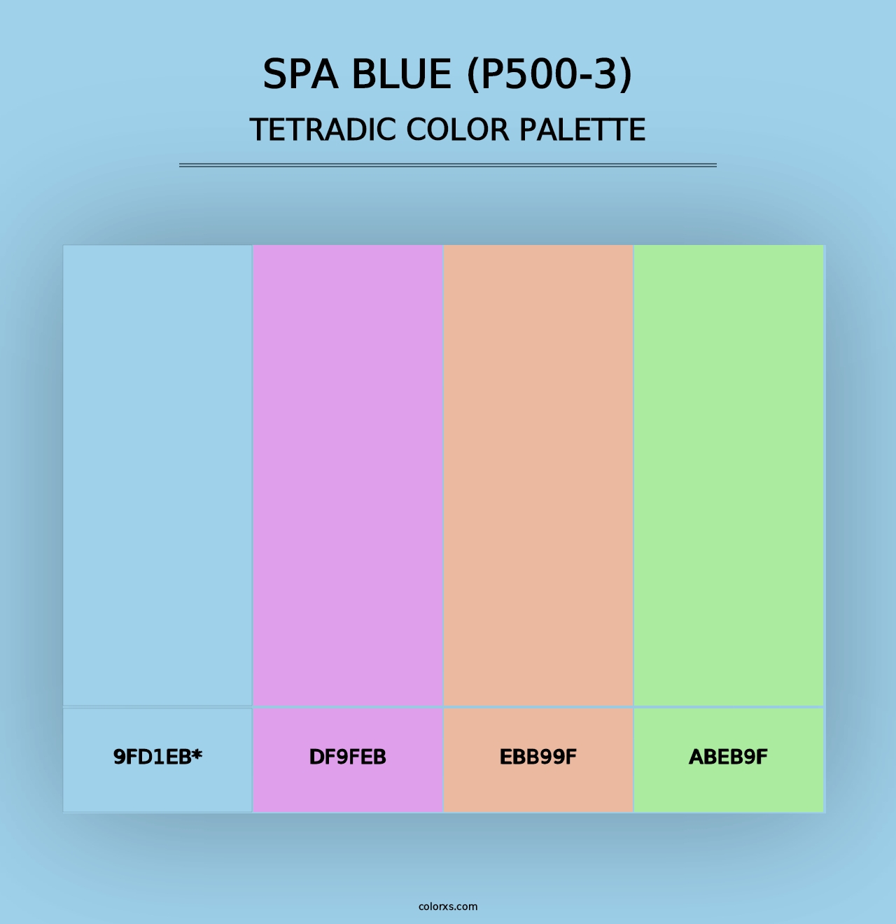 Spa Blue (P500-3) - Tetradic Color Palette