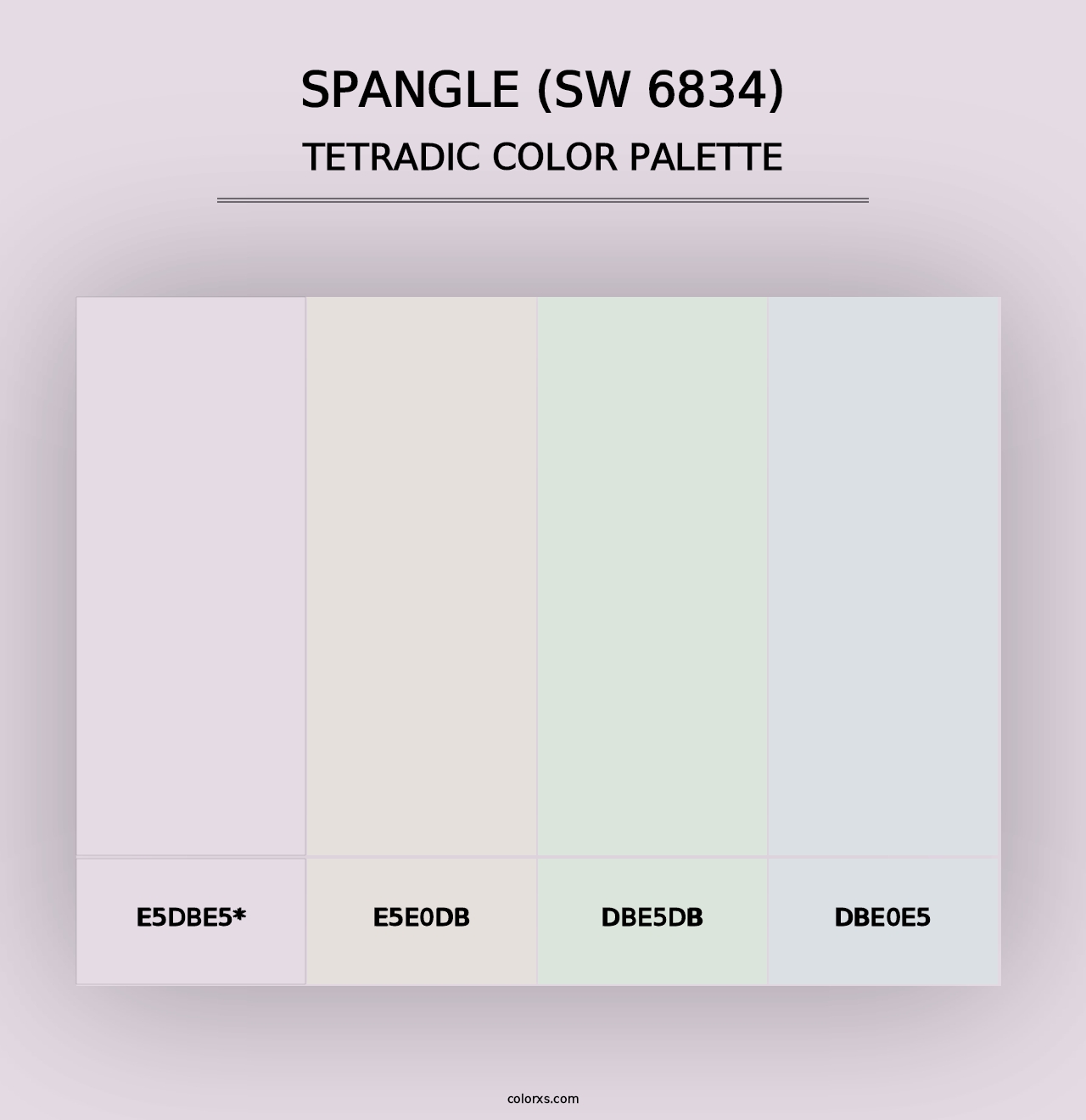 Spangle (SW 6834) - Tetradic Color Palette