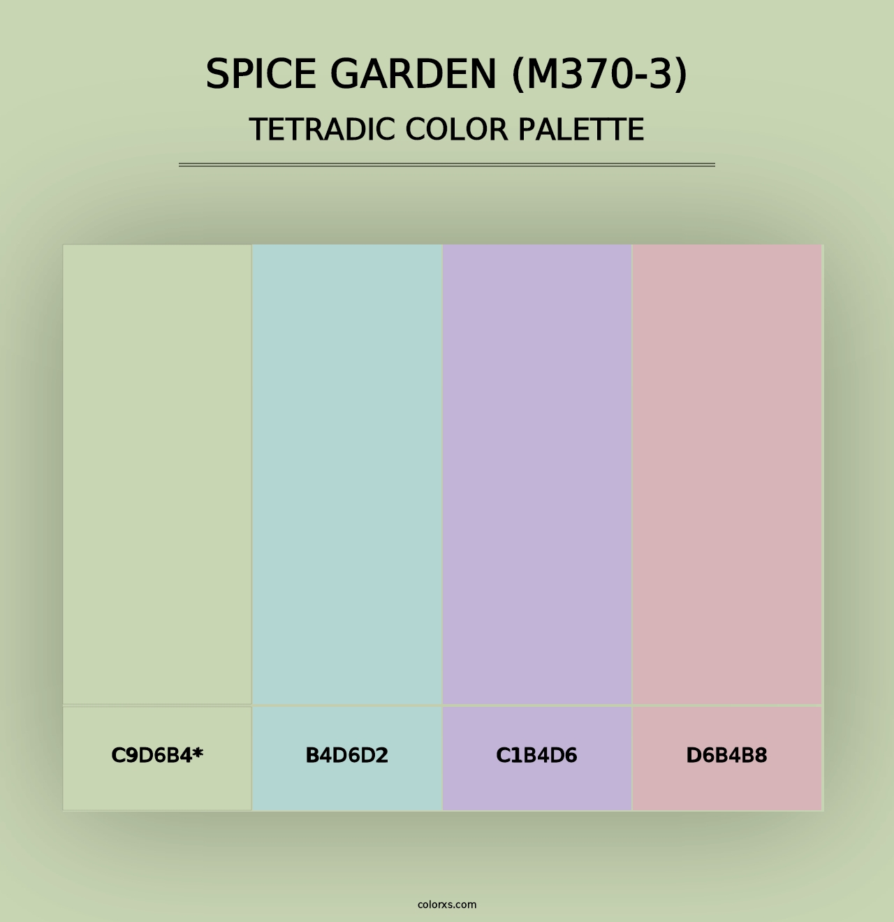 Spice Garden (M370-3) - Tetradic Color Palette