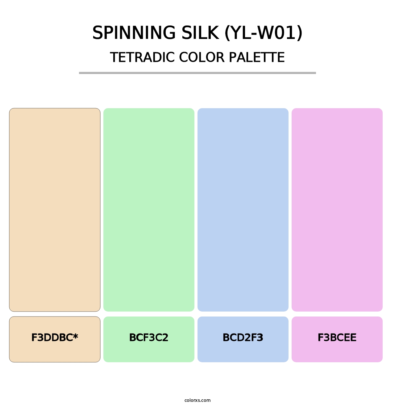 Spinning Silk (YL-W01) - Tetradic Color Palette