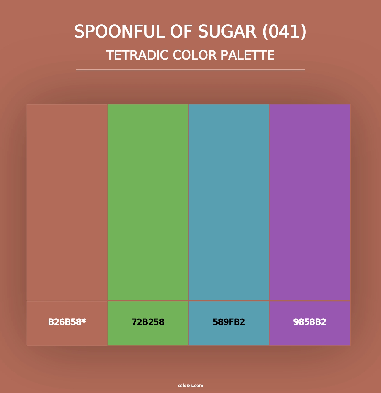 Spoonful of Sugar (041) - Tetradic Color Palette