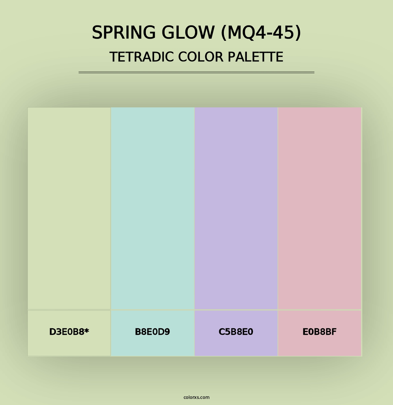 Spring Glow (MQ4-45) - Tetradic Color Palette