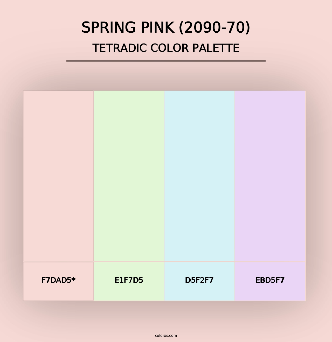 Spring Pink (2090-70) - Tetradic Color Palette