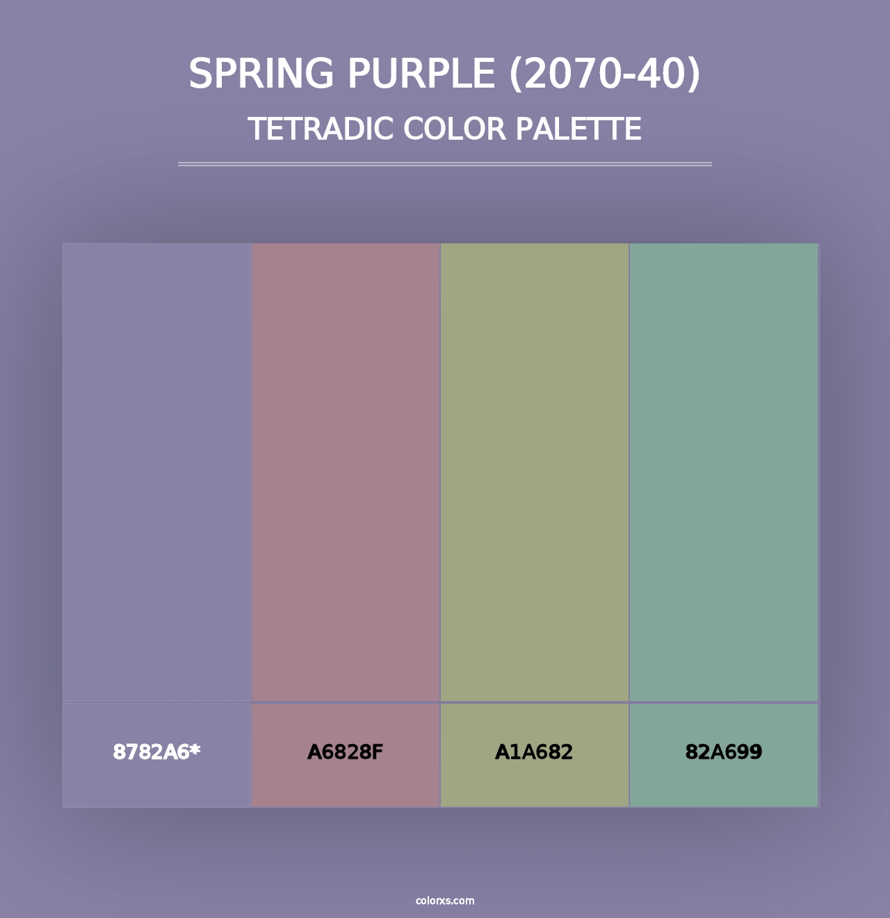 Spring Purple (2070-40) - Tetradic Color Palette