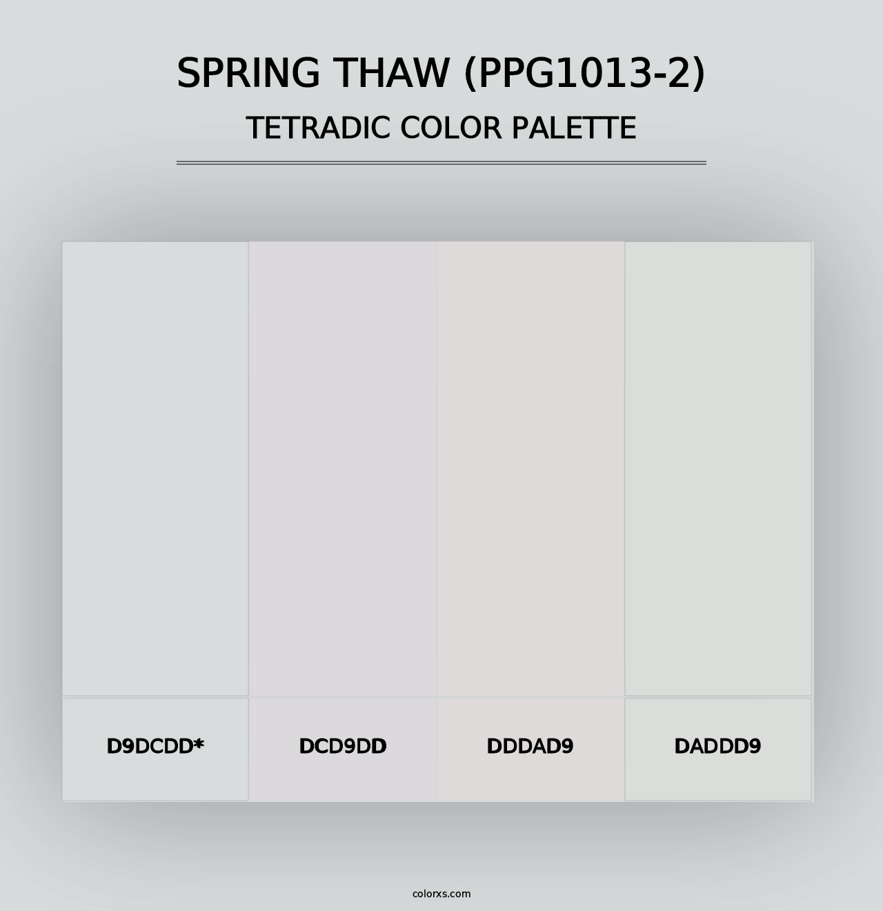 Spring Thaw (PPG1013-2) - Tetradic Color Palette