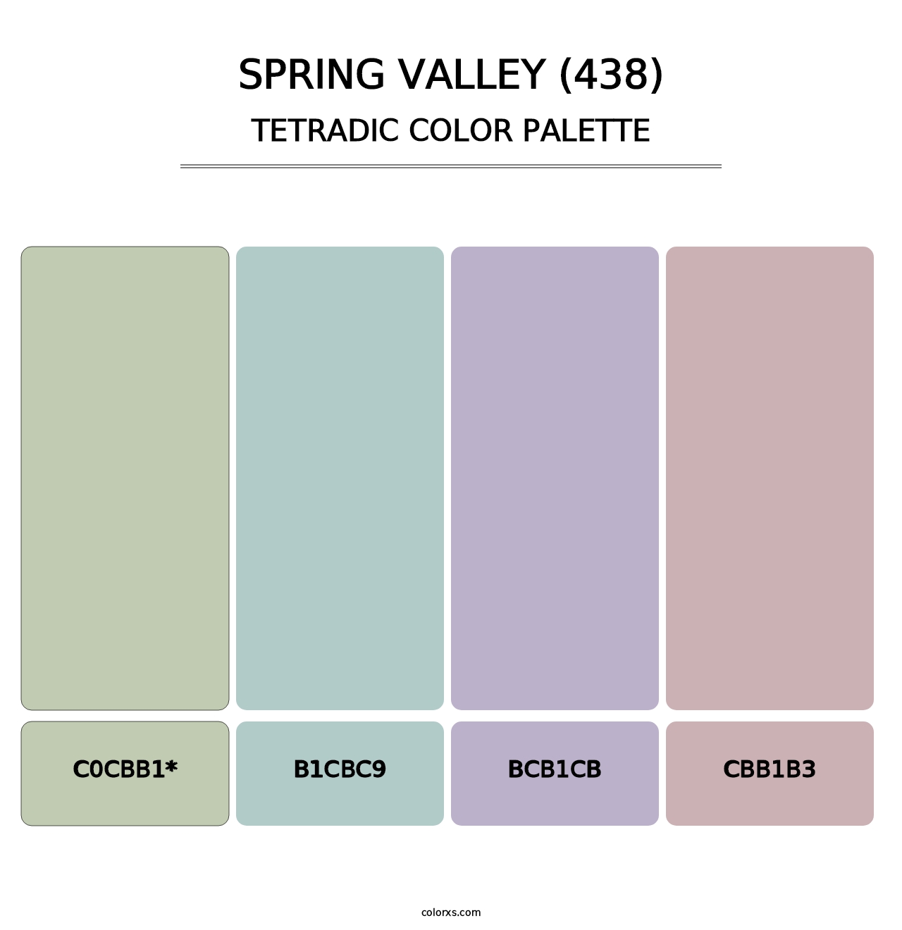 Spring Valley (438) - Tetradic Color Palette