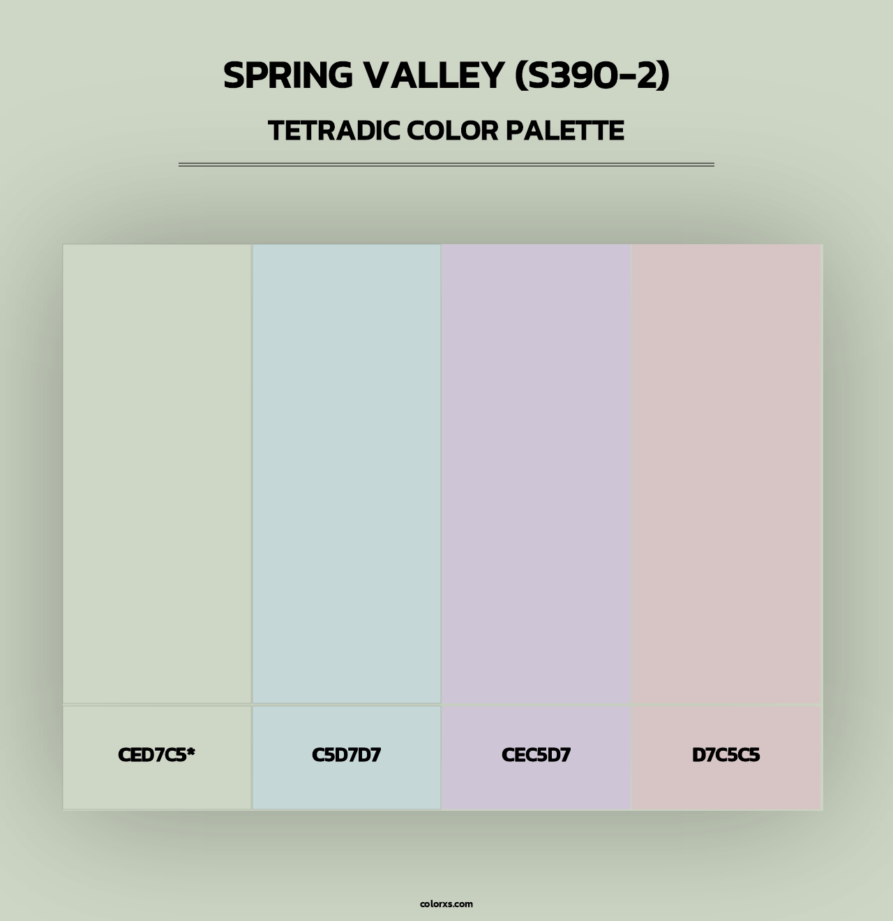 Spring Valley (S390-2) - Tetradic Color Palette