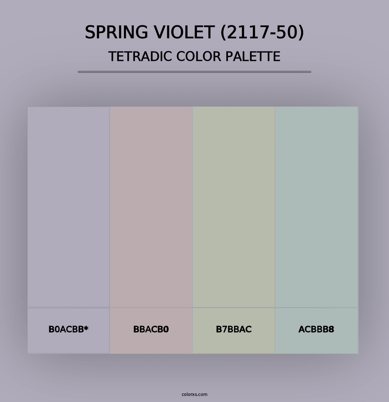 Spring Violet (2117-50) - Tetradic Color Palette