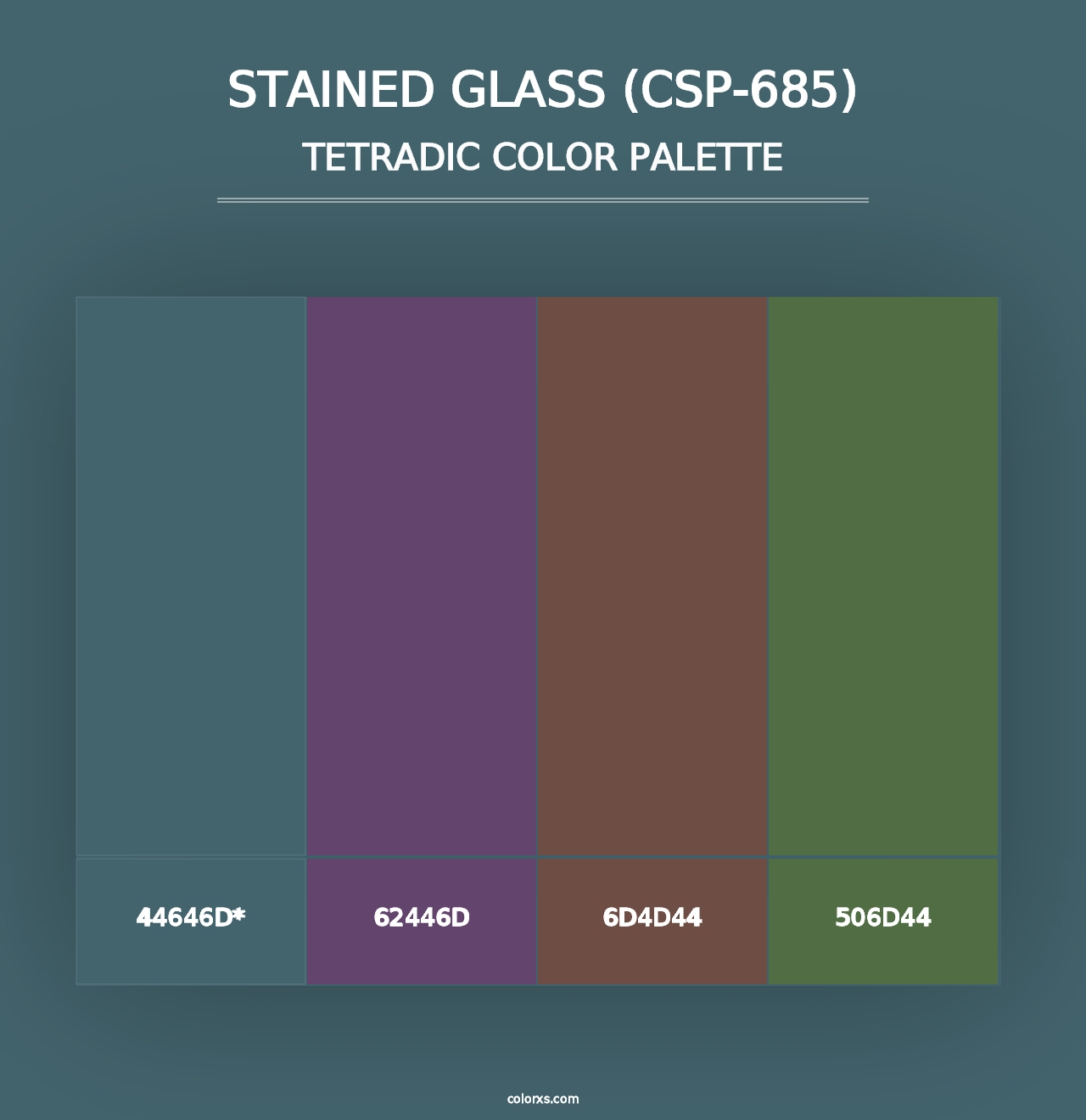 Stained Glass (CSP-685) - Tetradic Color Palette