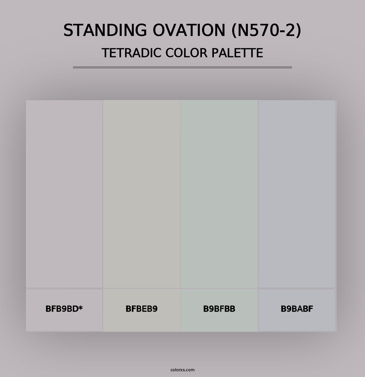 Standing Ovation (N570-2) - Tetradic Color Palette