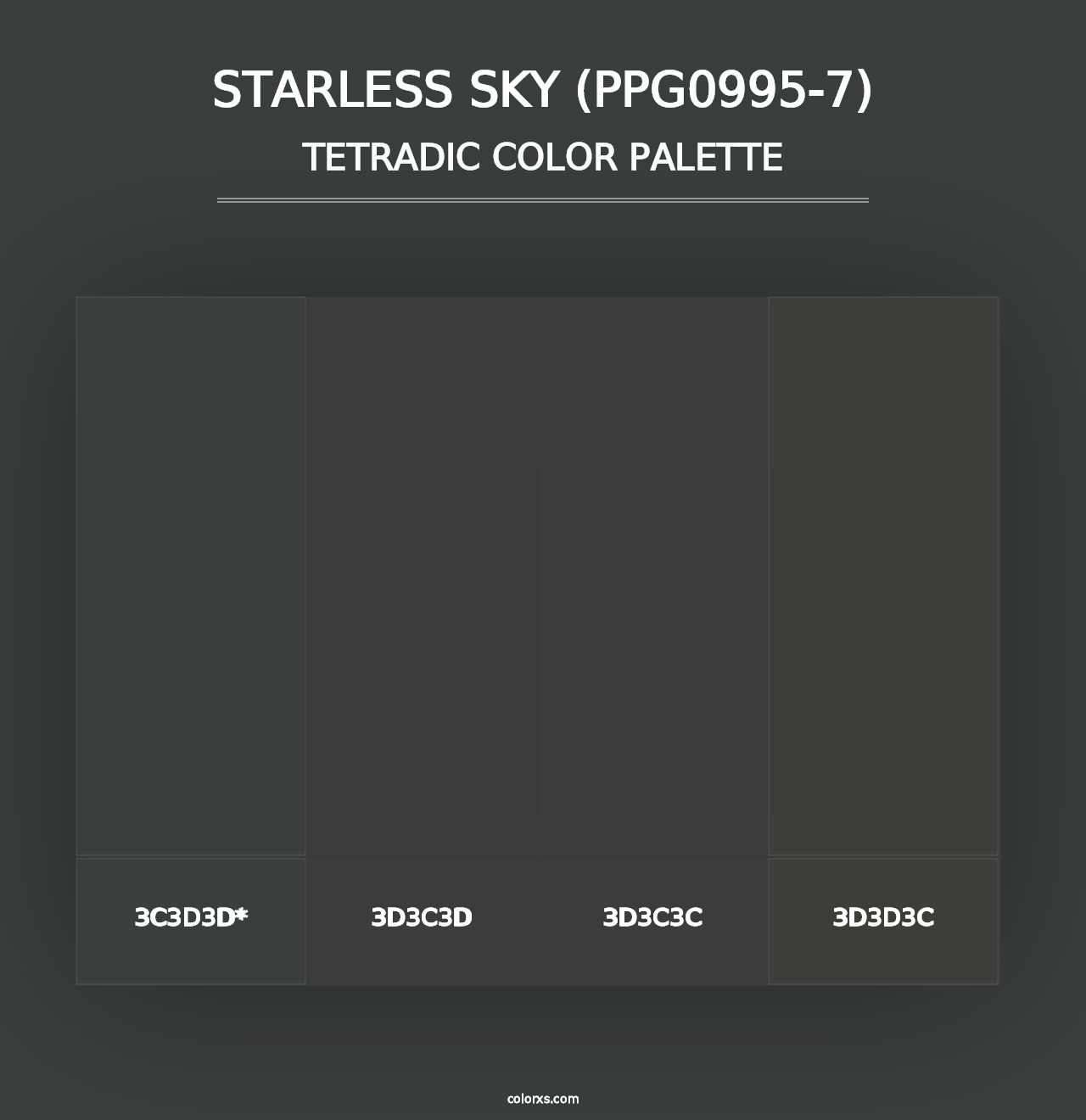 Starless Sky (PPG0995-7) - Tetradic Color Palette