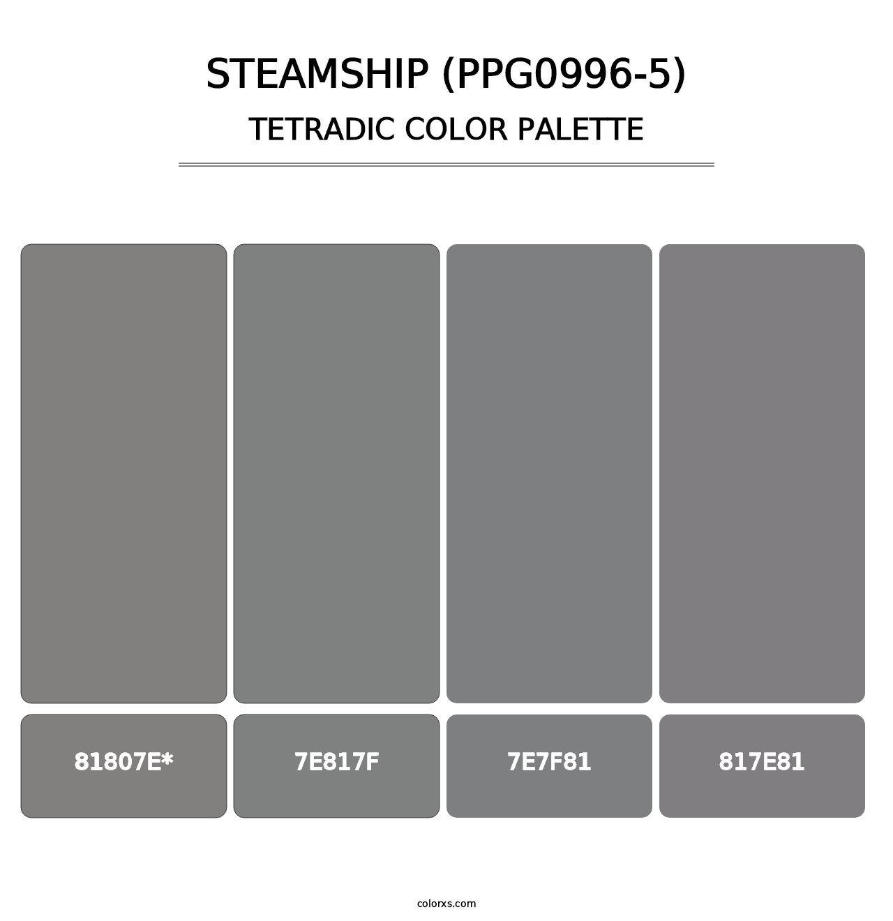 Steamship (PPG0996-5) - Tetradic Color Palette