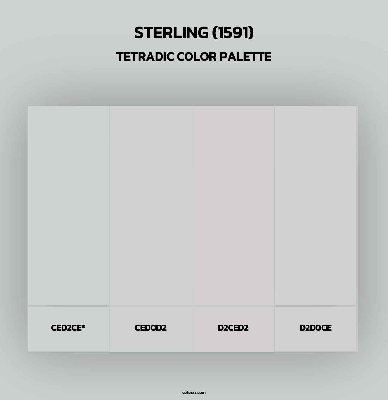 Sterling (1591) - Tetradic Color Palette