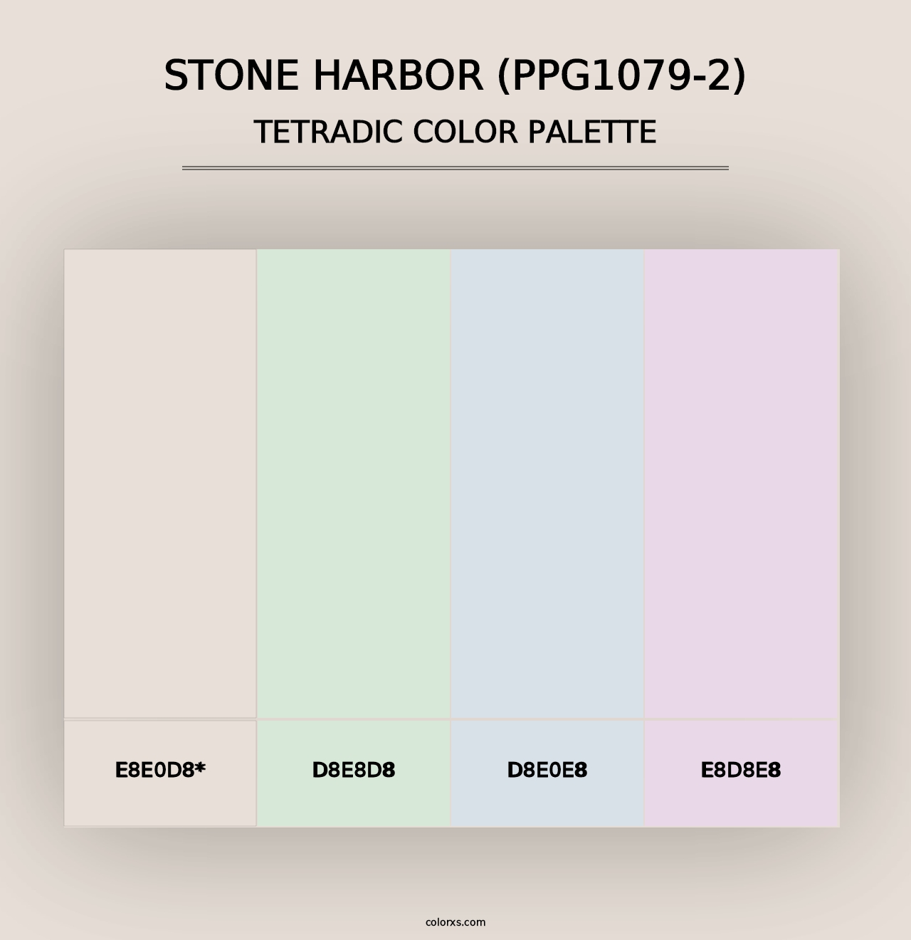 Stone Harbor (PPG1079-2) - Tetradic Color Palette