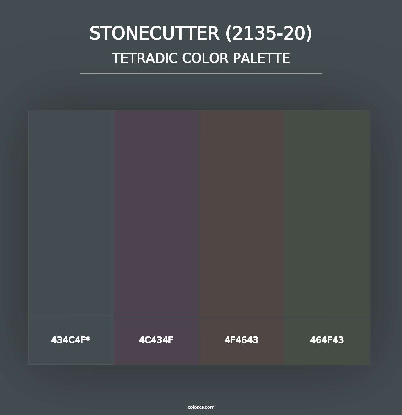 Stonecutter (2135-20) - Tetradic Color Palette