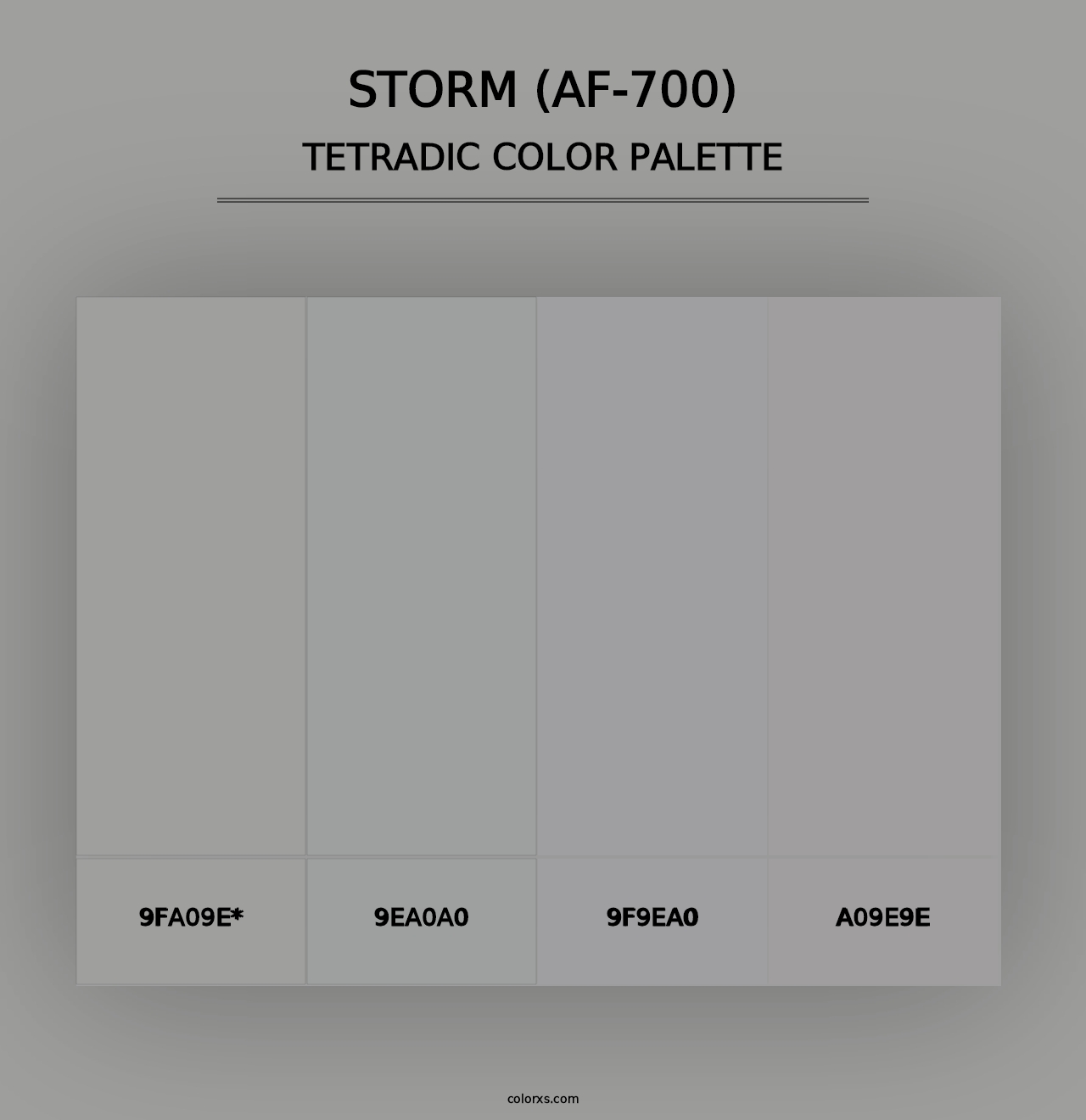 Storm (AF-700) - Tetradic Color Palette