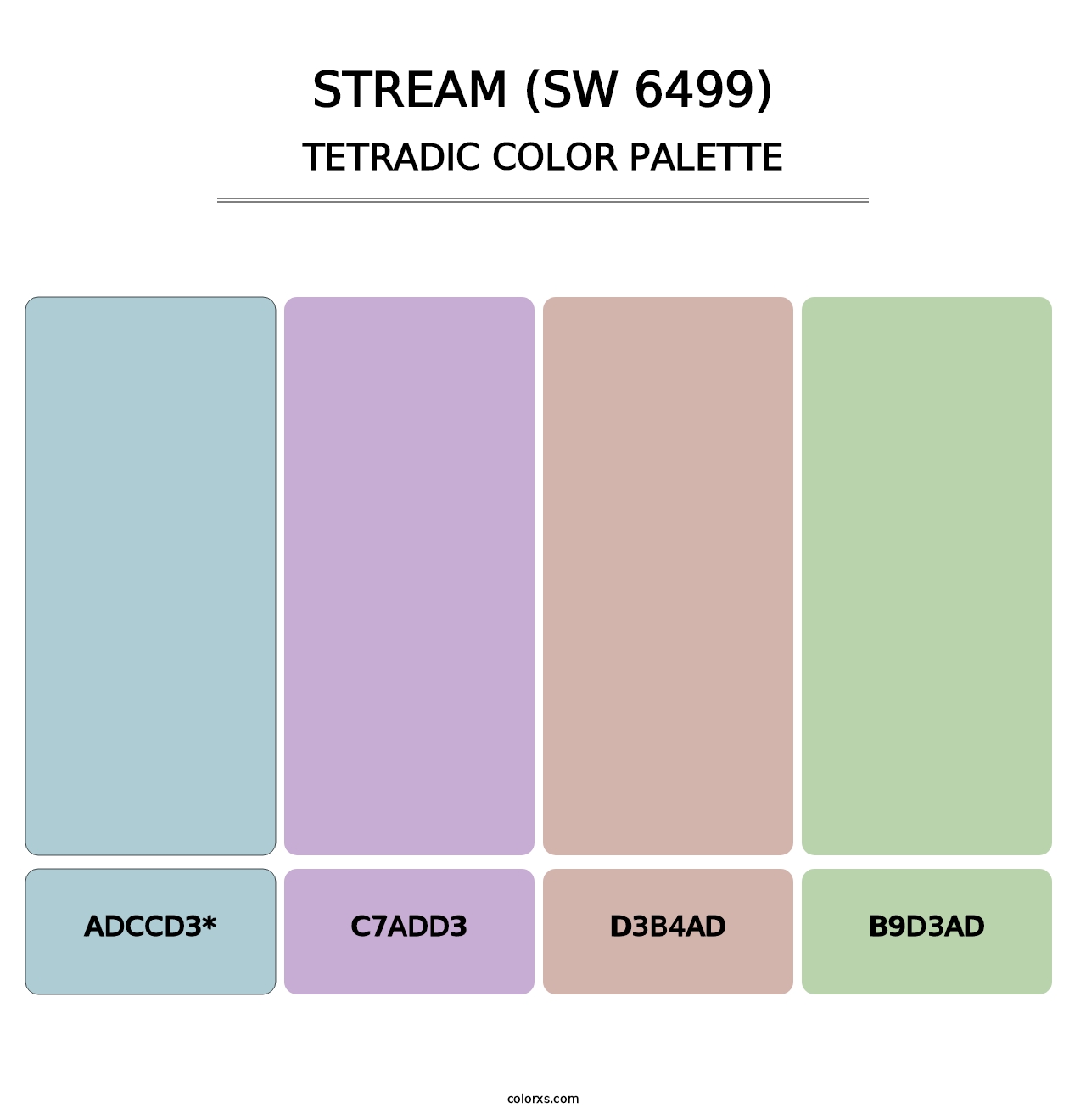 Stream (SW 6499) - Tetradic Color Palette