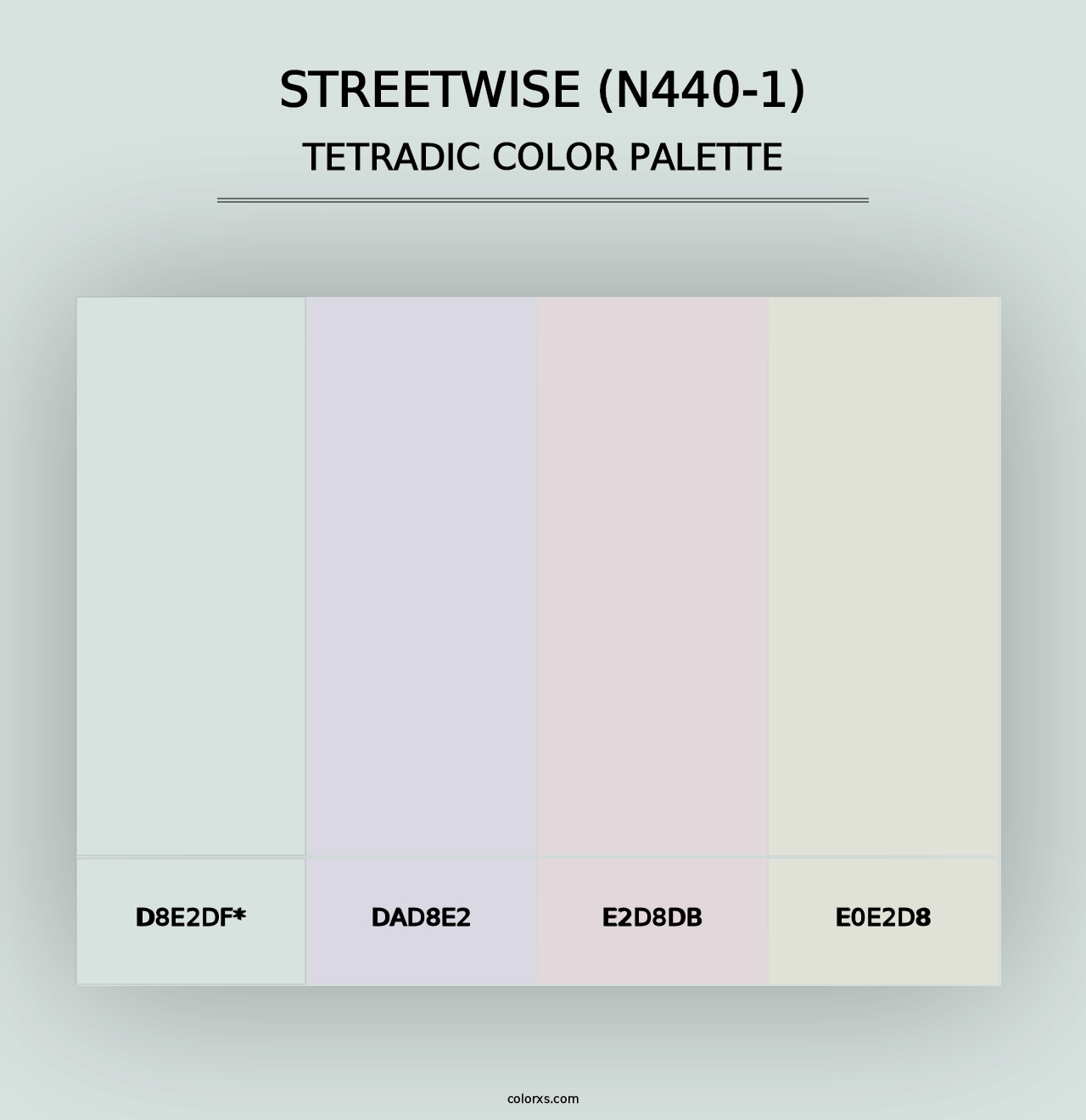 Streetwise (N440-1) - Tetradic Color Palette