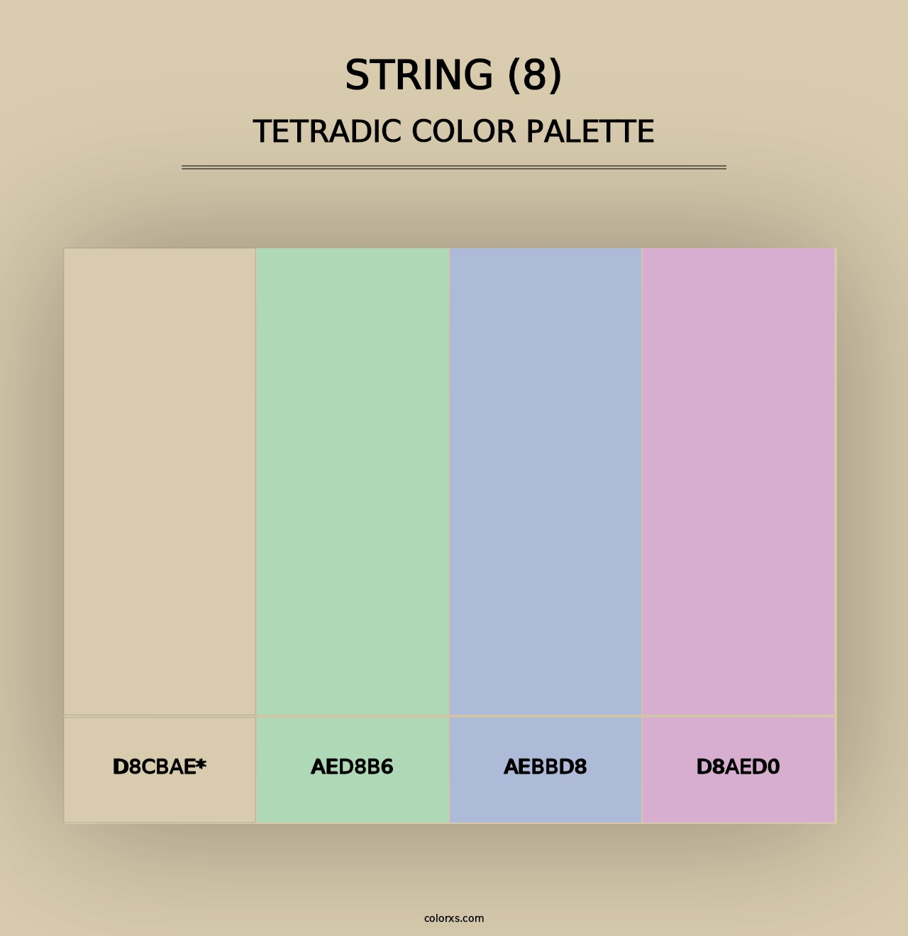 String (8) - Tetradic Color Palette