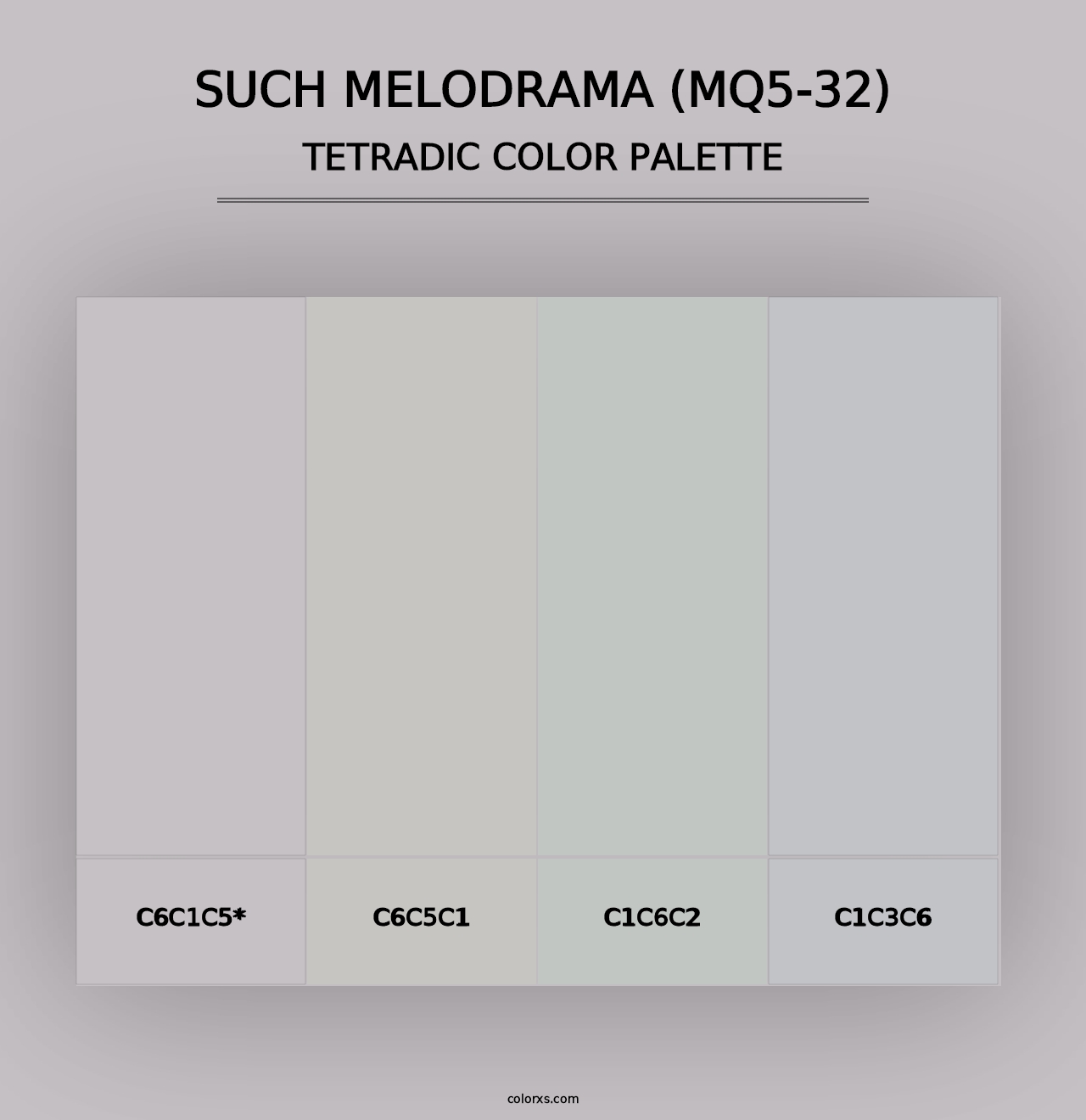 Such Melodrama (MQ5-32) - Tetradic Color Palette