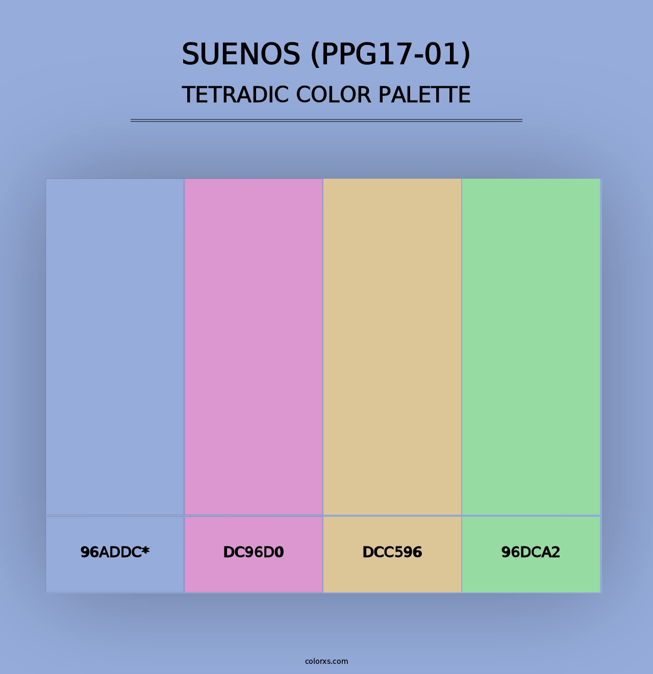 Suenos (PPG17-01) - Tetradic Color Palette