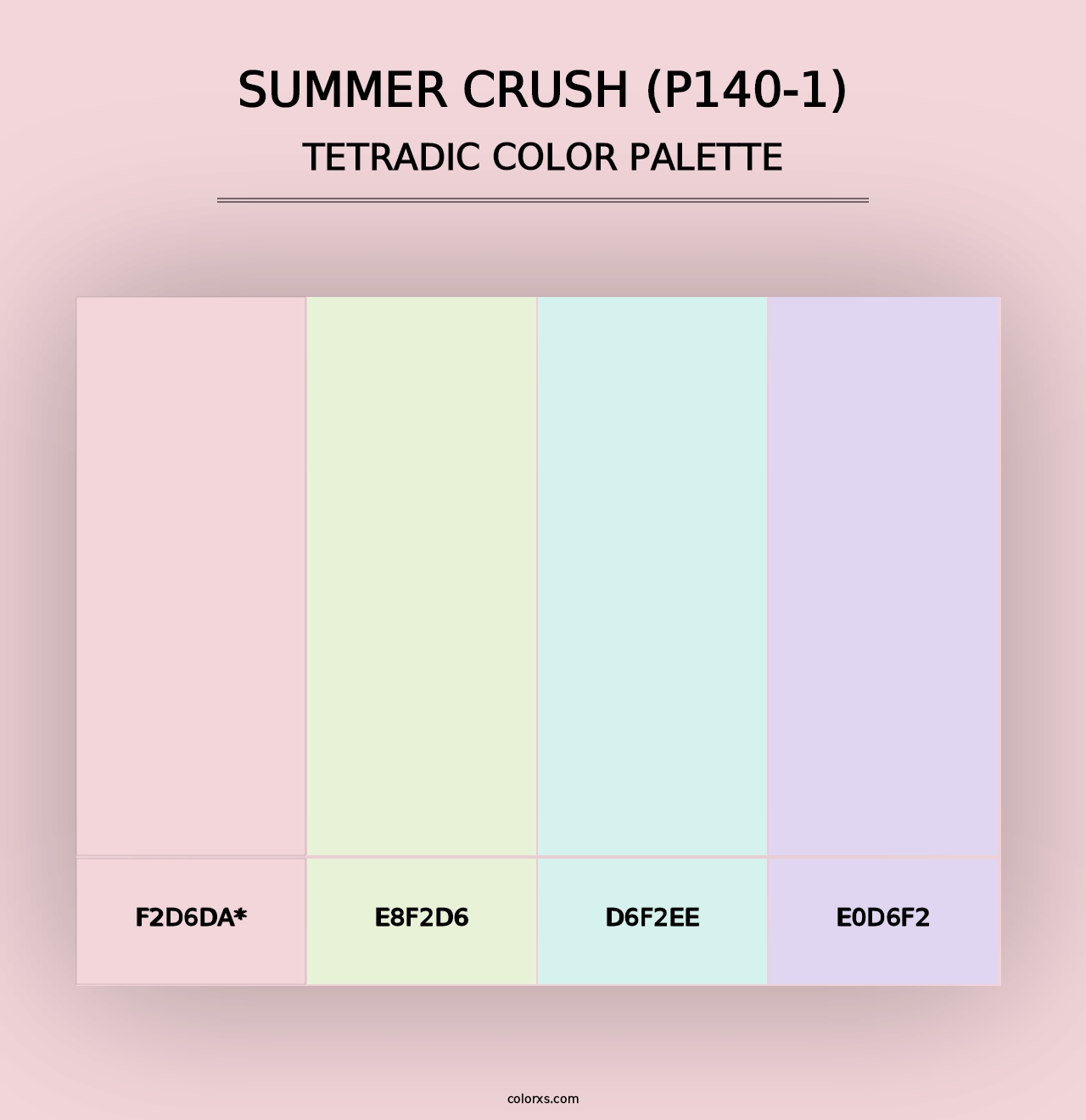 Summer Crush (P140-1) - Tetradic Color Palette