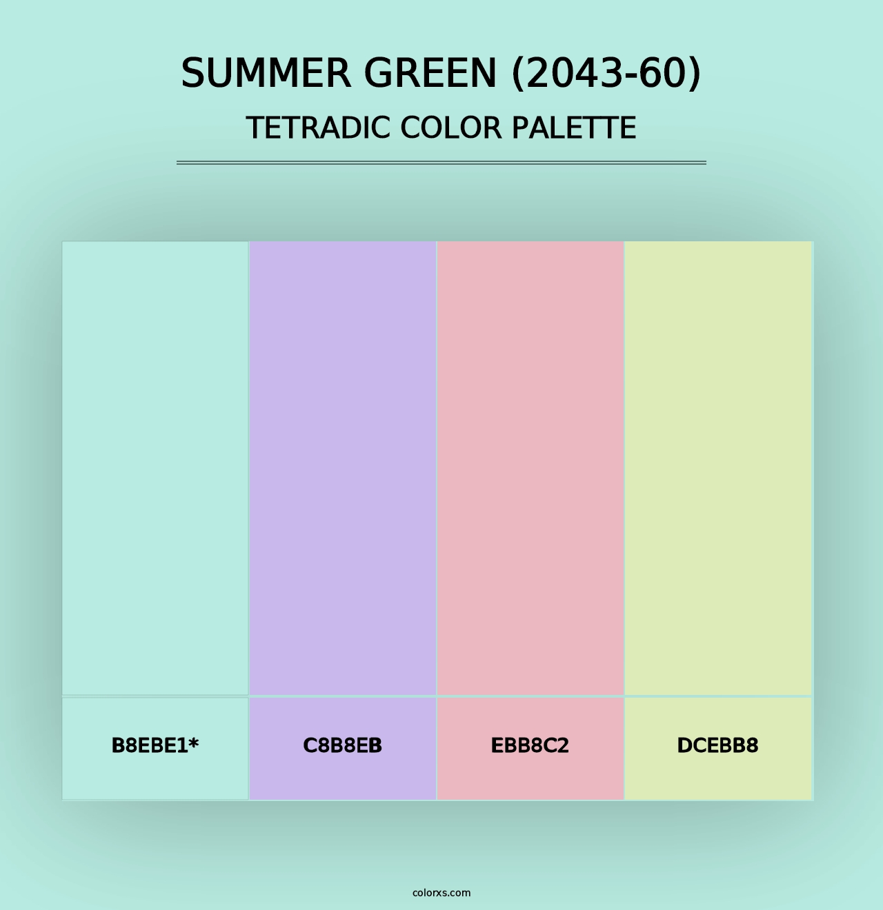 Summer Green (2043-60) - Tetradic Color Palette