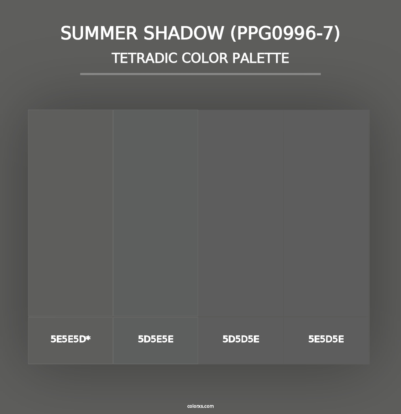 Summer Shadow (PPG0996-7) - Tetradic Color Palette