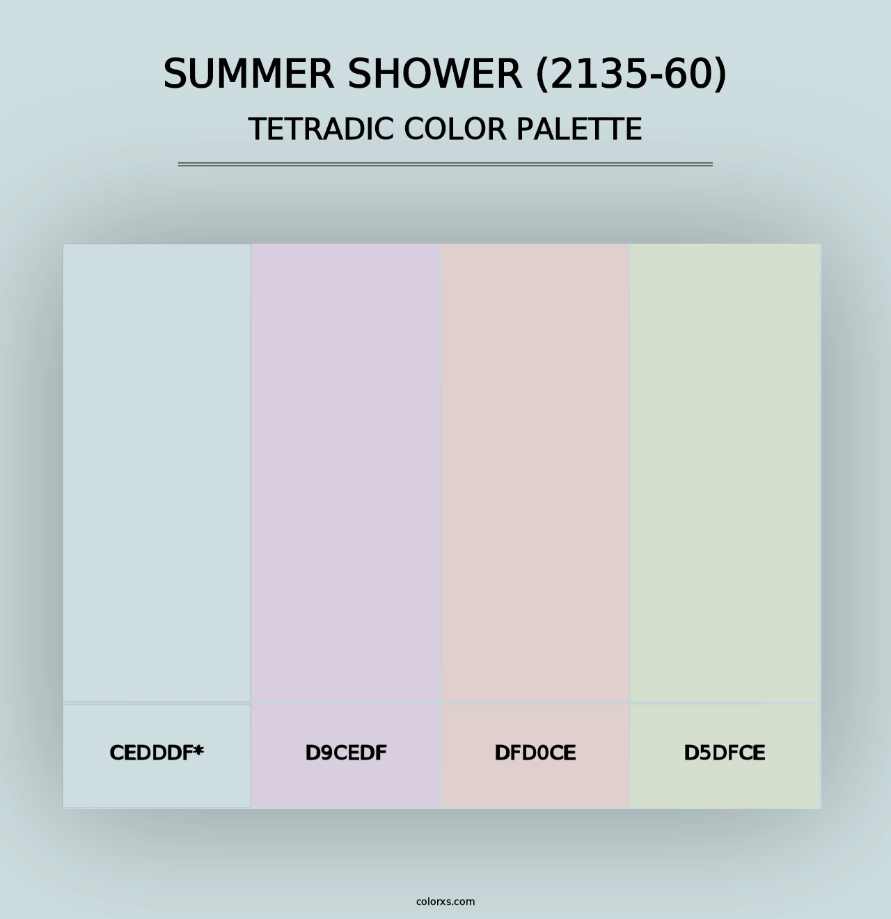 Summer Shower (2135-60) - Tetradic Color Palette