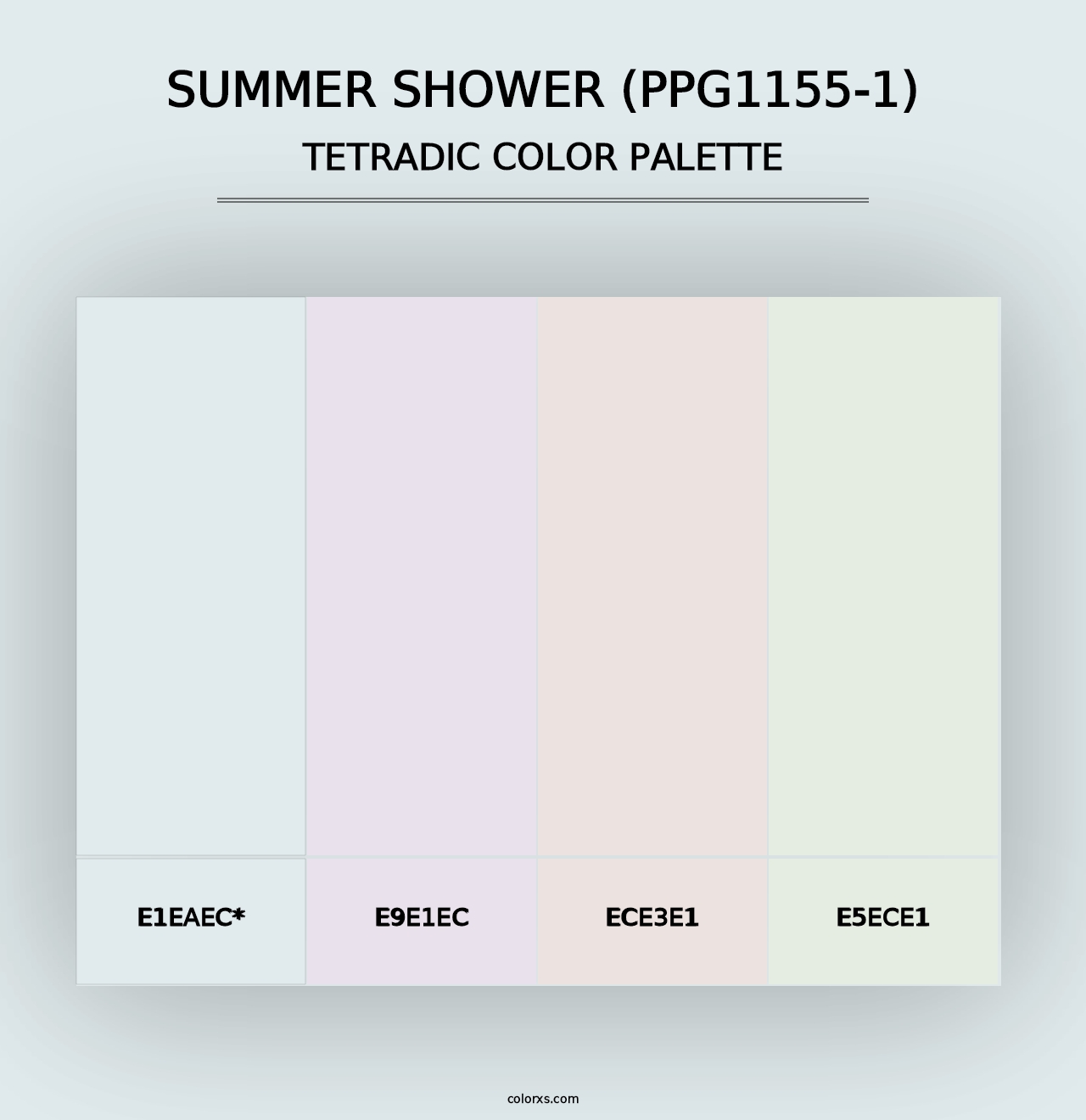 Summer Shower (PPG1155-1) - Tetradic Color Palette