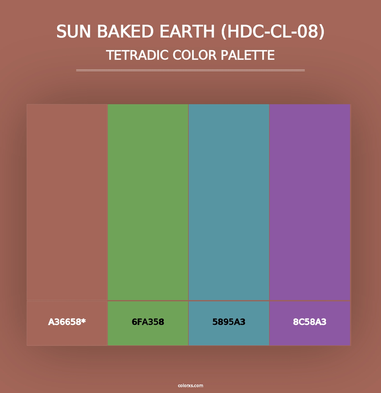 Sun Baked Earth (HDC-CL-08) - Tetradic Color Palette