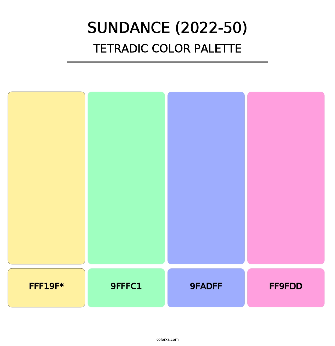 Sundance (2022-50) - Tetradic Color Palette