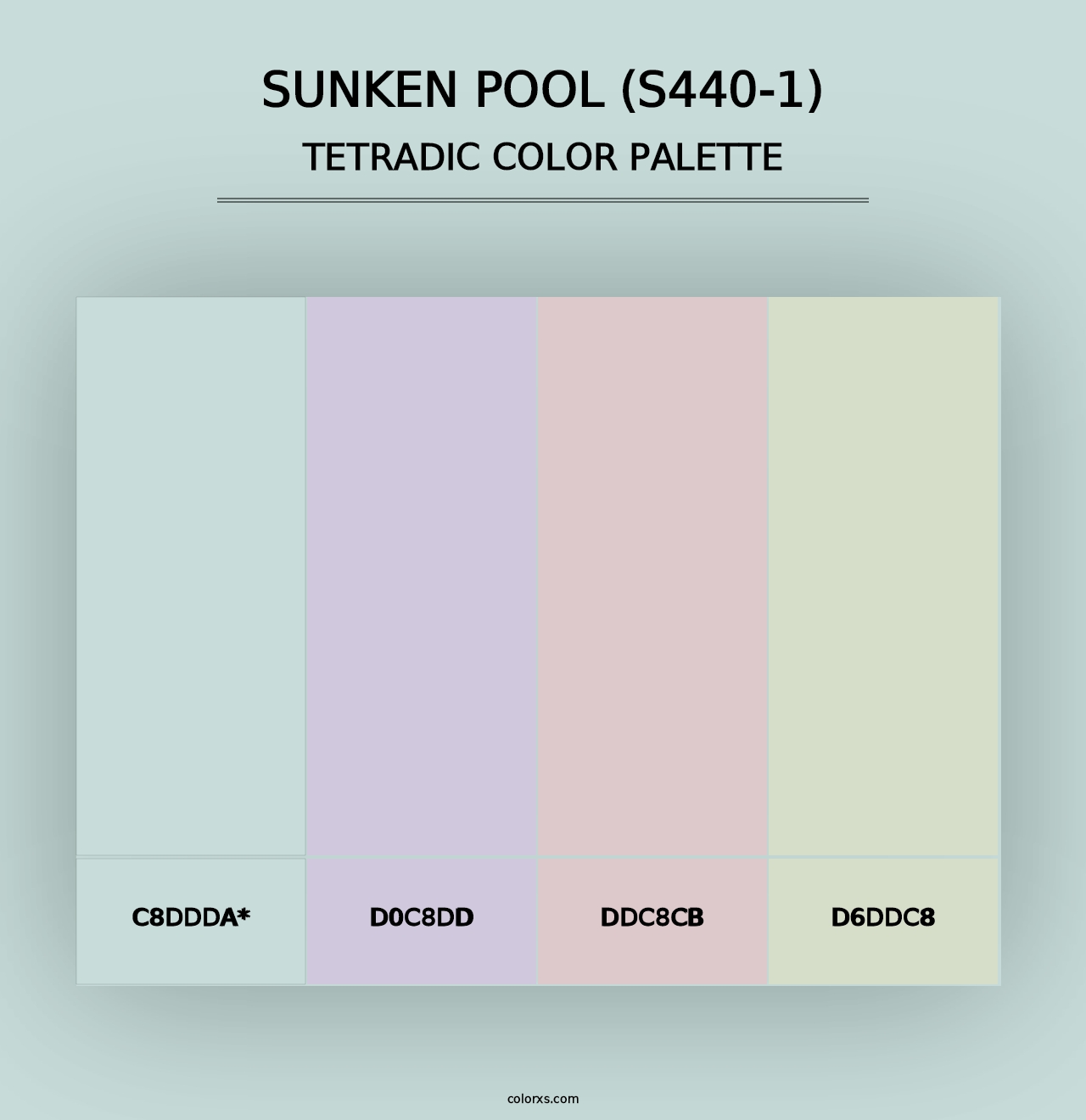 Sunken Pool (S440-1) - Tetradic Color Palette