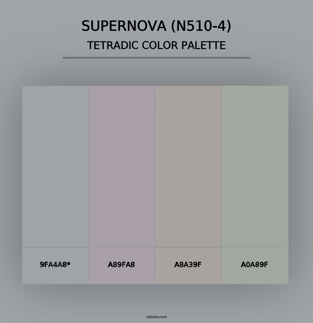 Supernova (N510-4) - Tetradic Color Palette