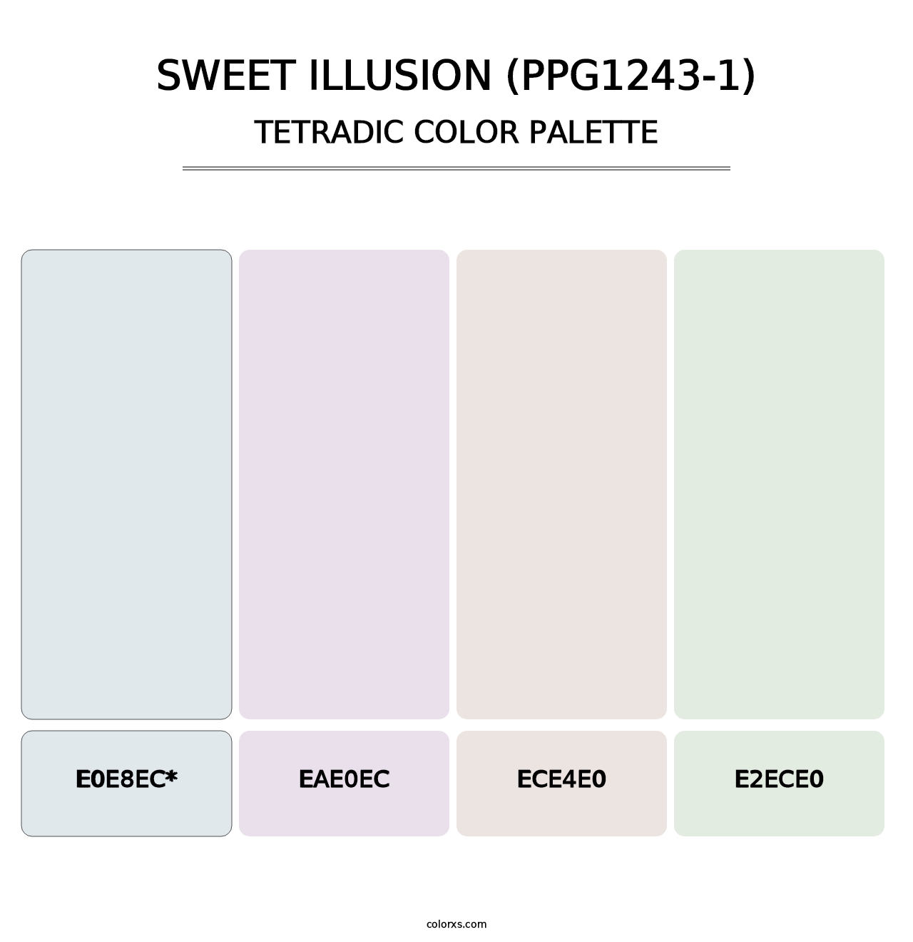 Sweet Illusion (PPG1243-1) - Tetradic Color Palette