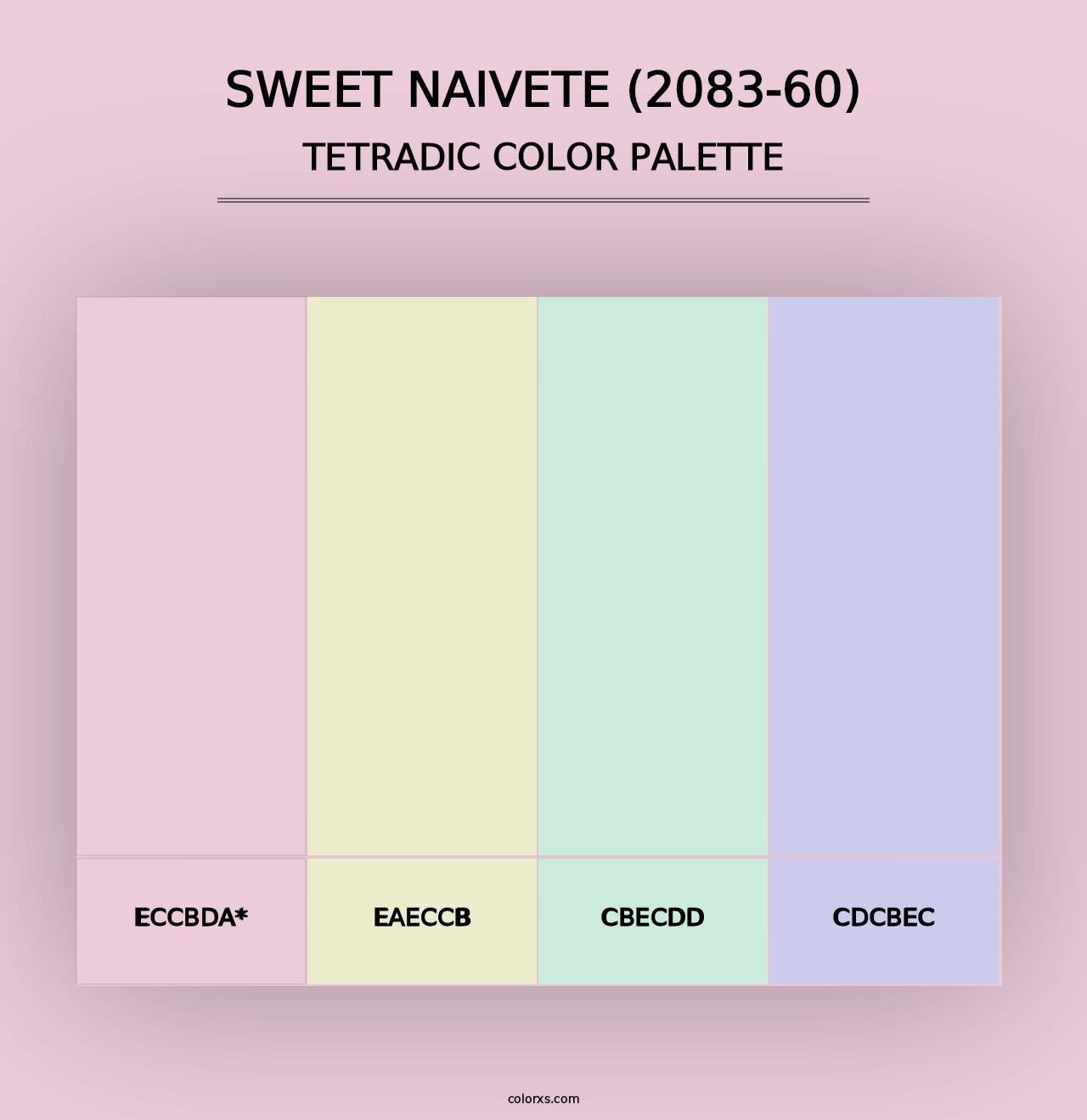 Sweet Naivete (2083-60) - Tetradic Color Palette