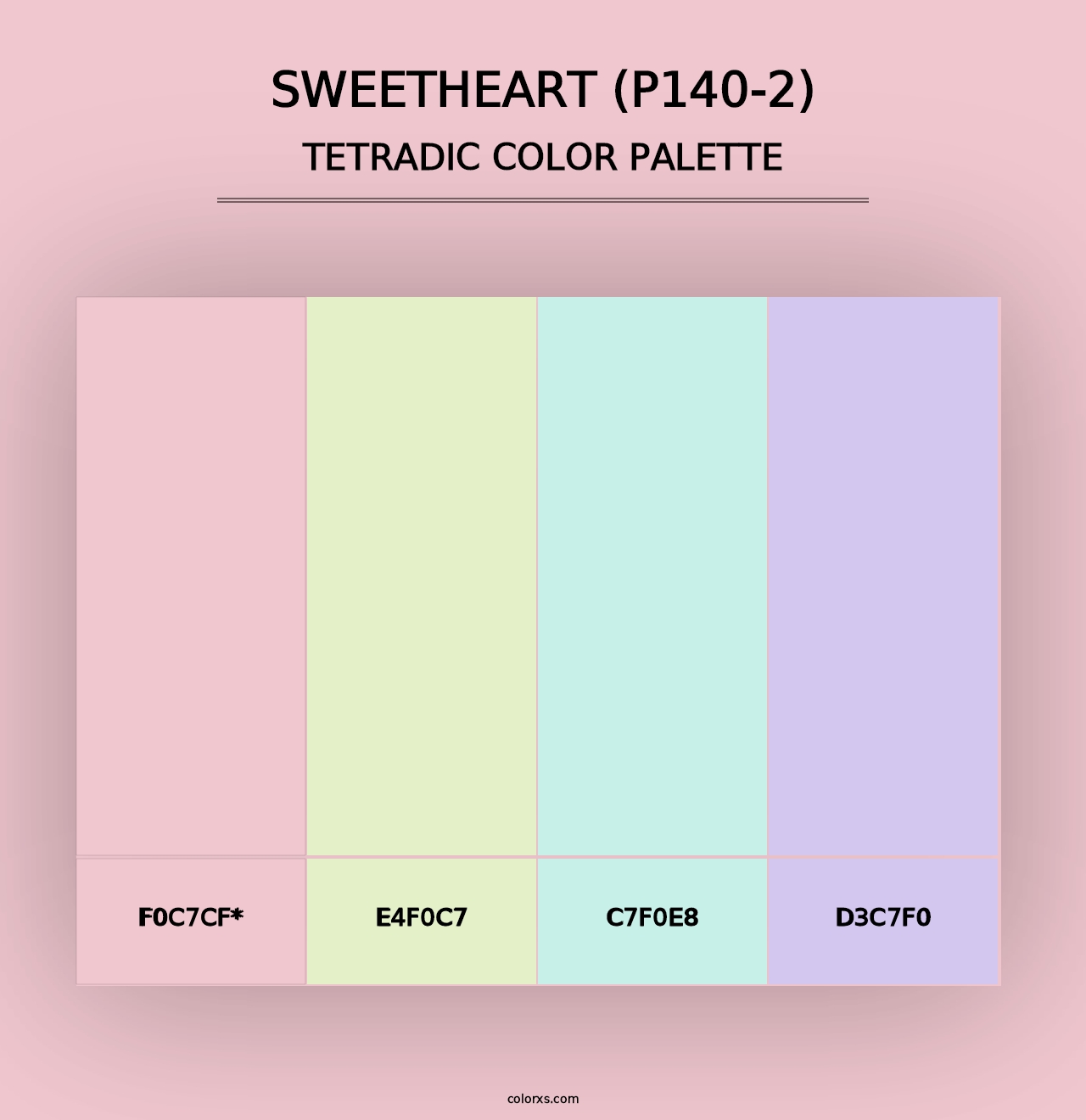 Sweetheart (P140-2) - Tetradic Color Palette