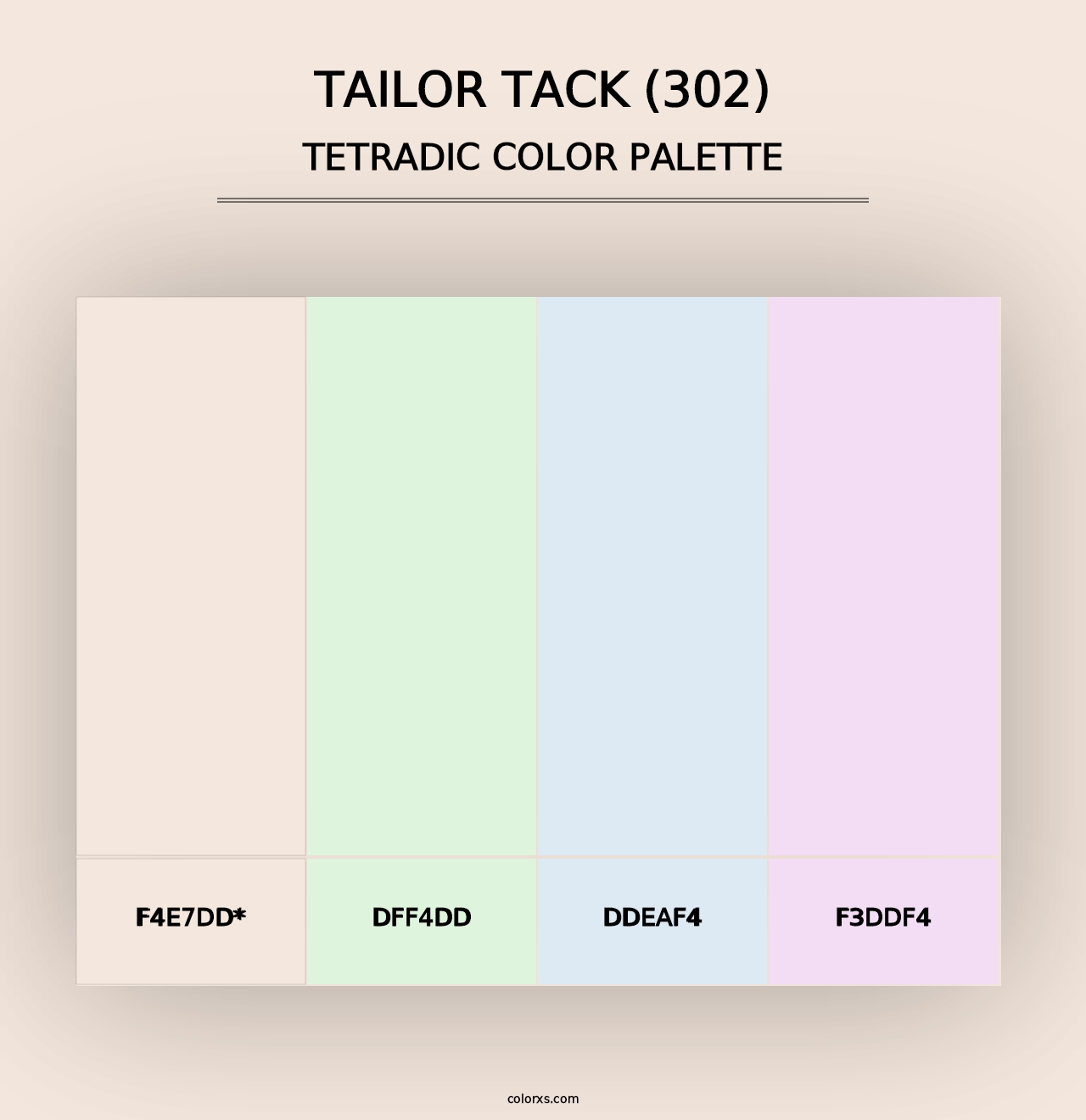 Tailor Tack (302) - Tetradic Color Palette