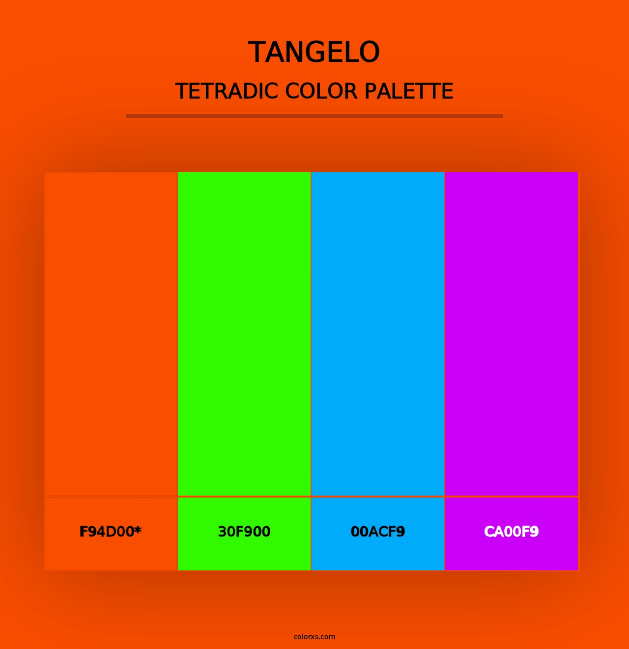 Tangelo - Tetradic Color Palette