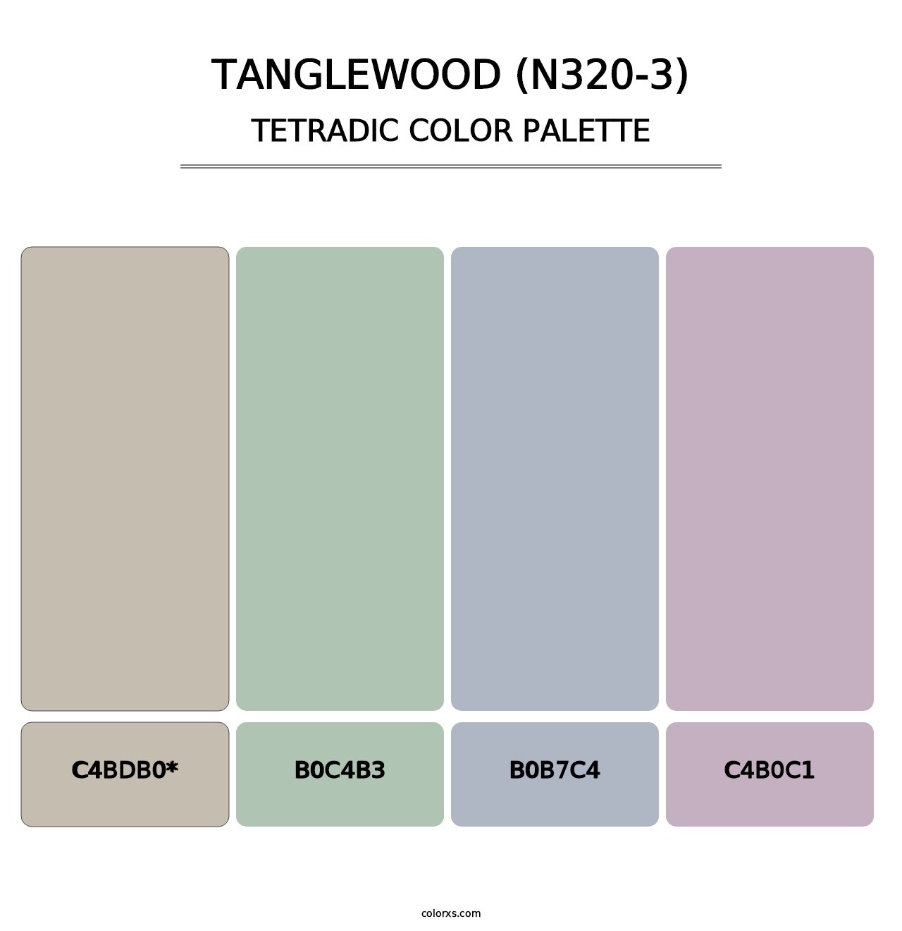 Tanglewood (N320-3) - Tetradic Color Palette