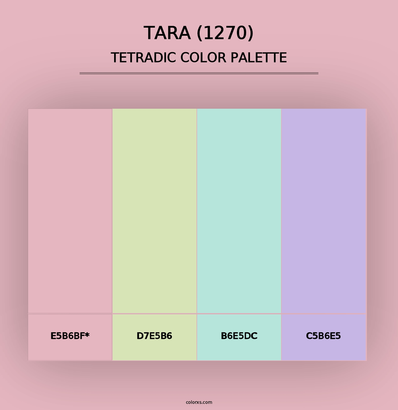 Tara (1270) - Tetradic Color Palette